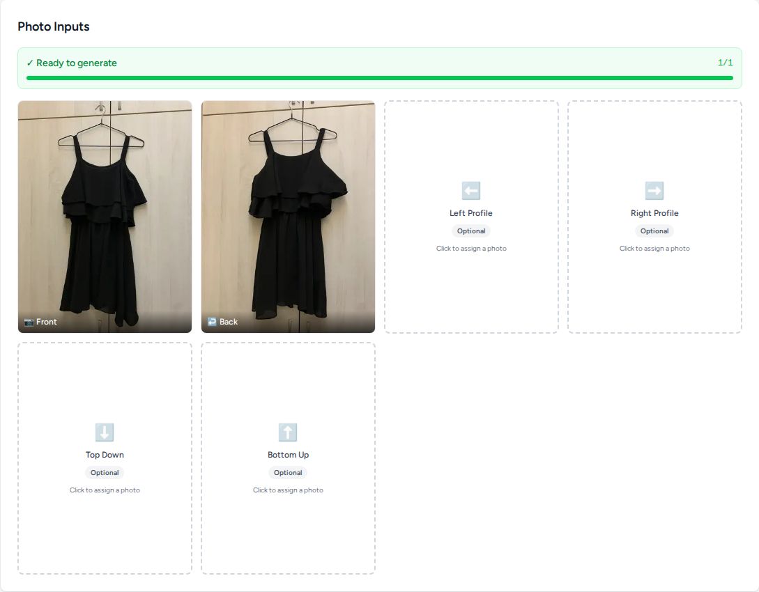 Add an apparel product in Vision