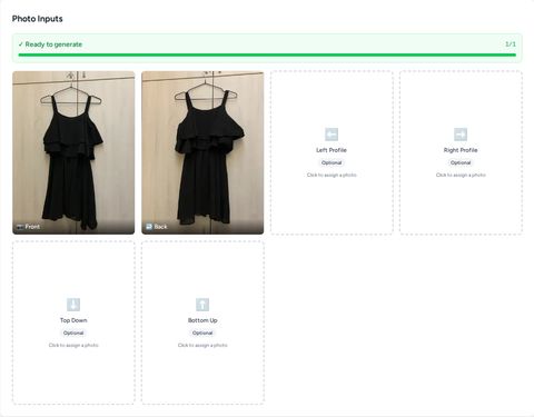 Add an apparel product in Vision