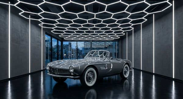 BMW 507 in a Showroom
