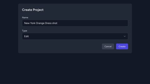 Create an Edit project