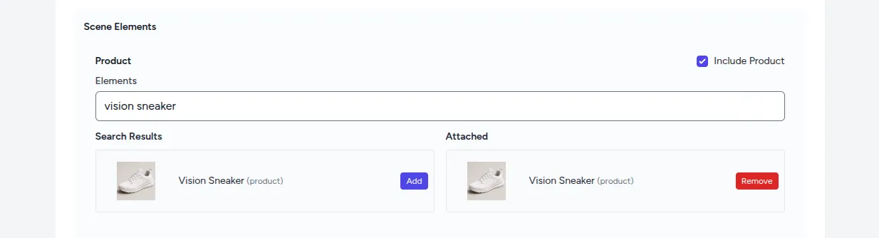 Project scene elements