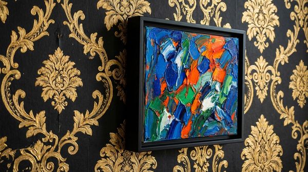 A painting on a Rococo wall