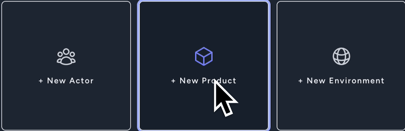 New Product button in the Creation Tools section