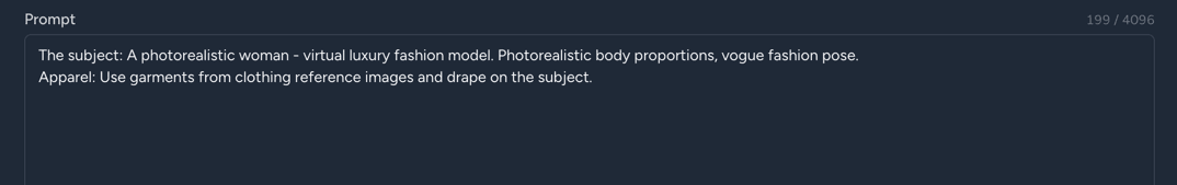 Writing a prompt in a project
