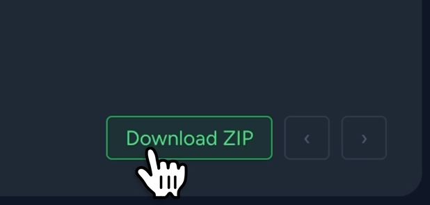 Download ZIP button