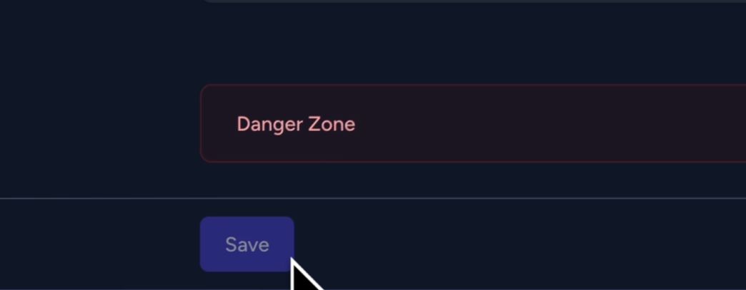 Save button