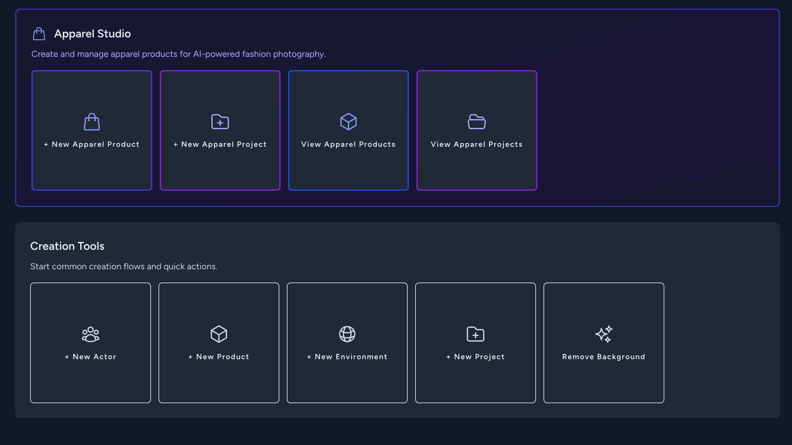 Vision dashboard